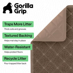 GORILLA GRIP alfombra arenero fondo texturizado mantiene la pieza en su lugar