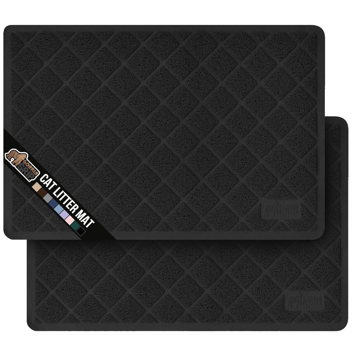 GORILLA GRIP: alfombrilla para arenero, 35x23, atrapa la arena y mantiene el suelo limpio.