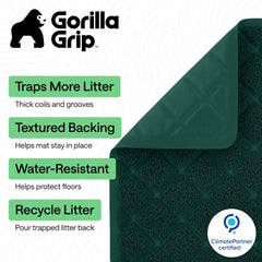 GORILLA GRIP alfombrilla con ranuras profundas protege el piso de derrames