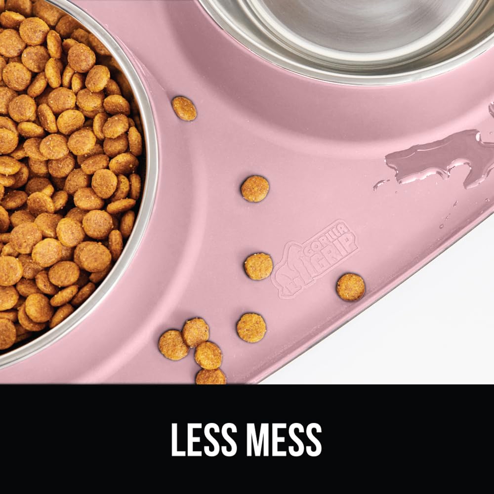 GORILLA GRIP almohadilla alimentaria antideslizante, mantiene los cuencos en su lugar