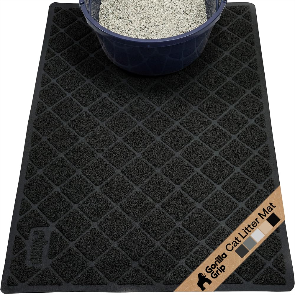 Gorilla Grip: alfombrilla para arenero que atrapa arena y reduce derrames.