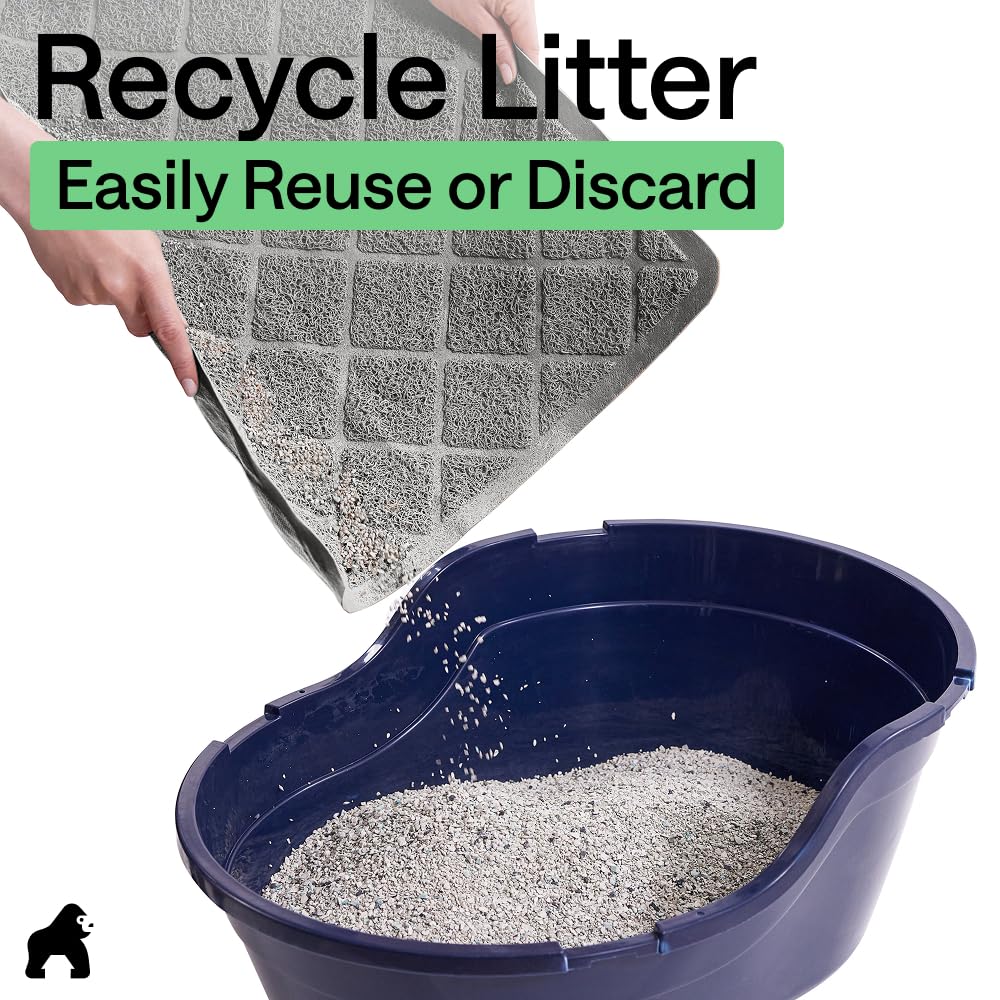 Fácil limpieza Gorilla Grip: recolecta arena para reciclarla o aspirarla.