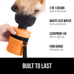 Gorilla Grip: bol intégré pour chien, hydratation rapide en balade