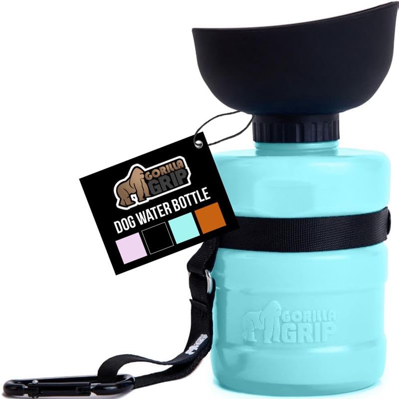 Gorilla Grip botella-agua-perro-20oz: hidratación portátil para paseos