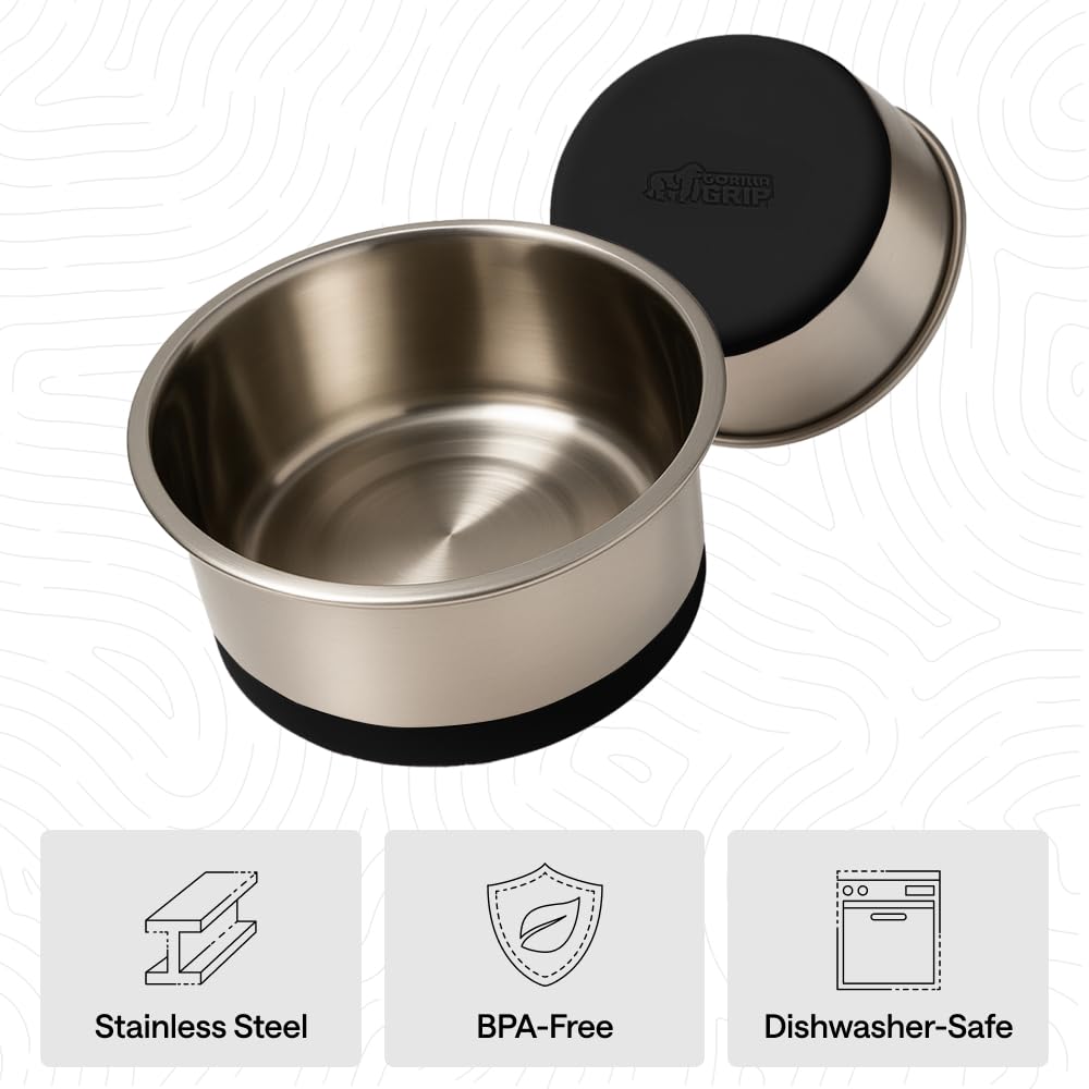 Gorilla Grip con capacidad de 8 tazas por cuenco.