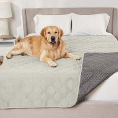 GORILLA GRIP funda cama para perros 82x102 taupe claro protege muebles