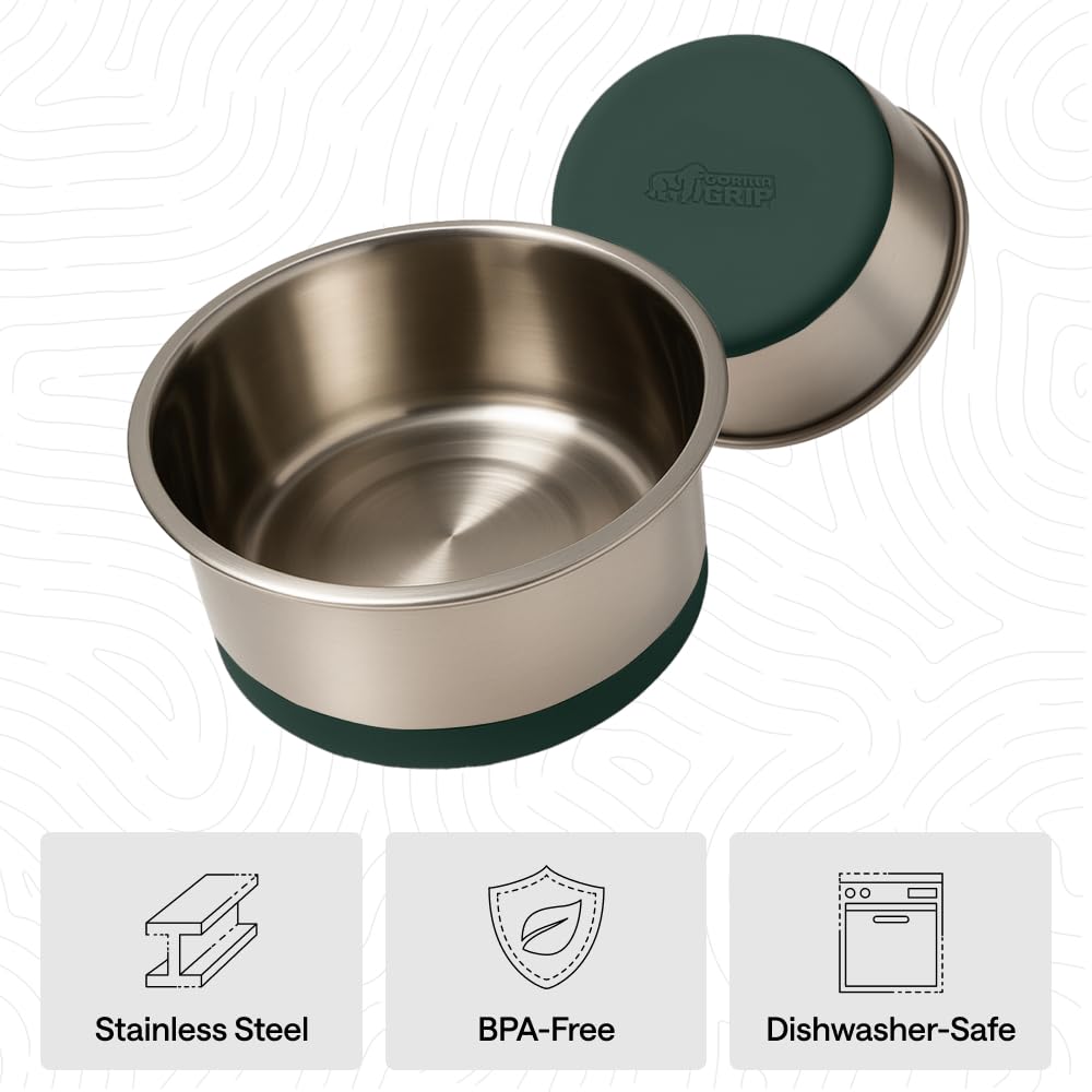 GORILLA GRIP dimensiones 8 tazas, tamaño extra grande para razas grandes