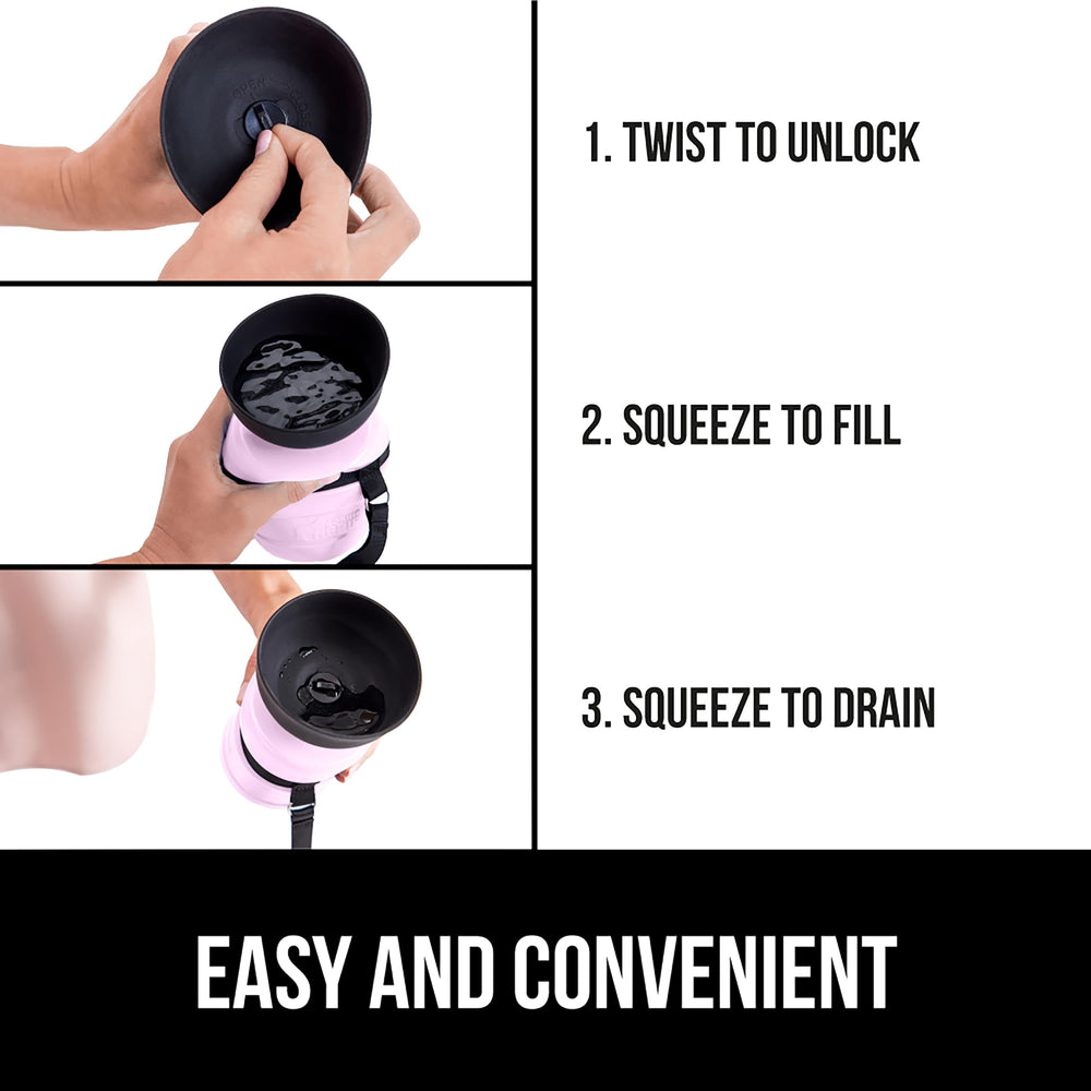 Gorilla Grip, diseño ergonómico rosa para agarre cómodo en movimiento