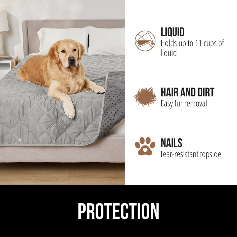GORILLA GRIP Manta impermeable para perros, lavado a máquina y secado sencillo.