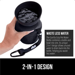GORILLA GRIP con sello de rosca anti fugas para transporte seguro.