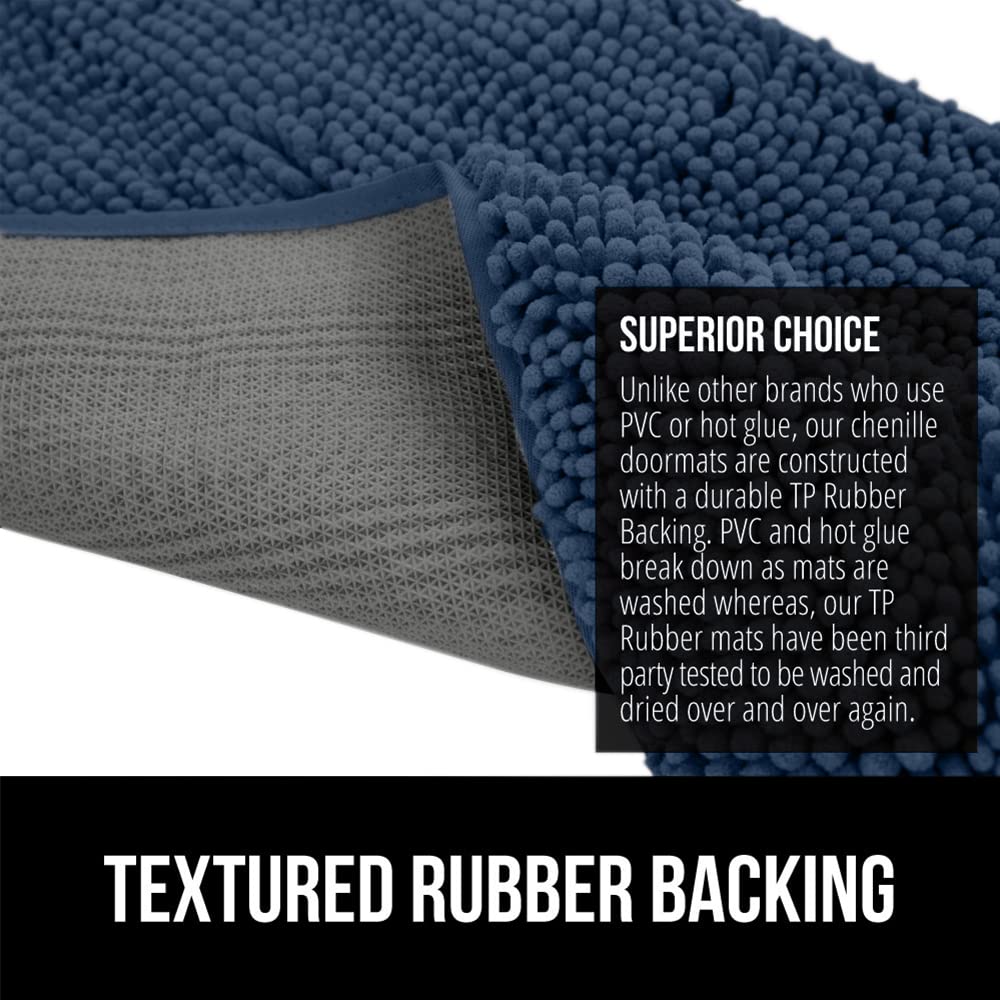 Gorilla Grip SoakSTOPPER chenilla suave para pisadas cómodas.