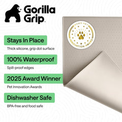 GORILLA GRIP tapete impermeable de silicona evita filtraciones