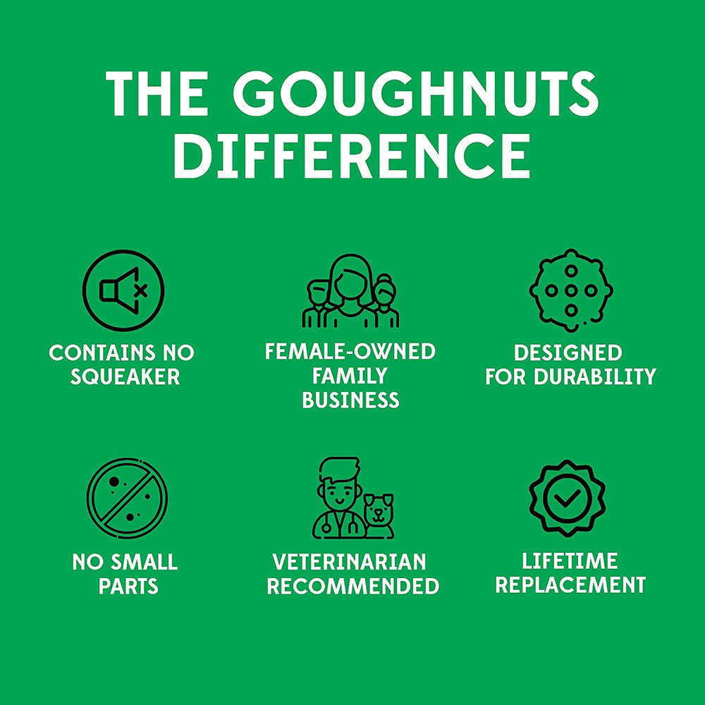 Goughnuts, hecho en Estados Unidos, garantía de calidad y durabilidad