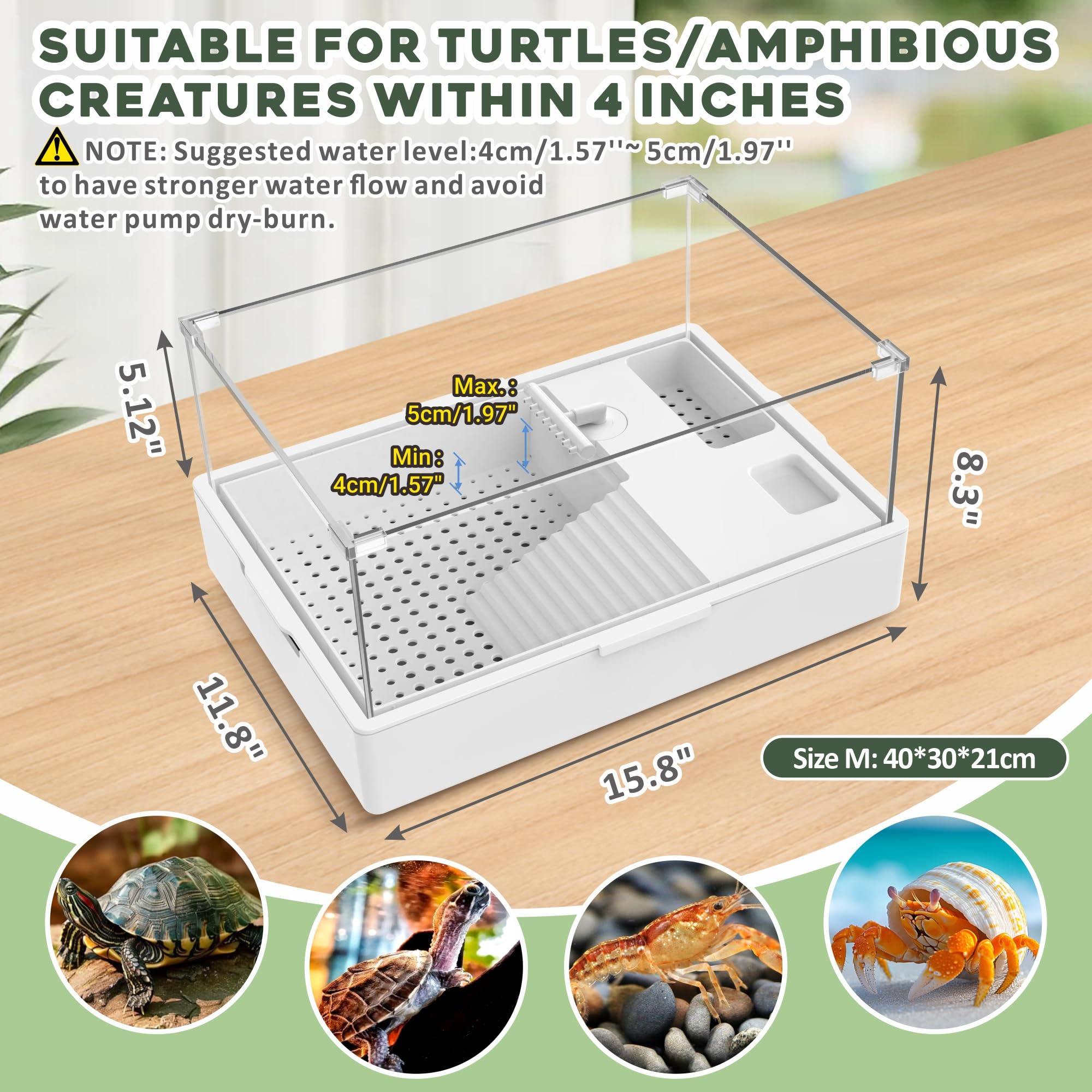 GOZILLA lámpara UVB/UVA ajustable para tortugas, calor y luz para un baño de sol seguro.