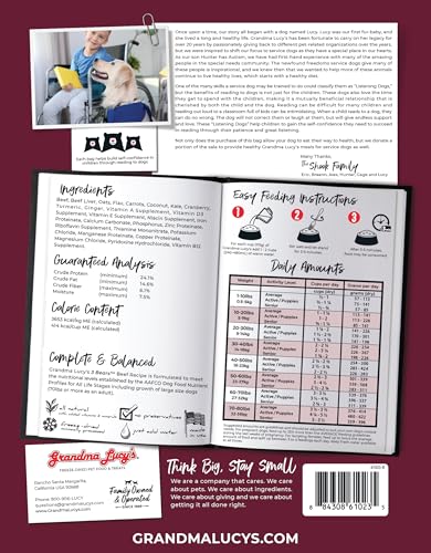 Grandma Lucy's 3 Bears, trozos liofilizados de res, perfecto como snack proteico.