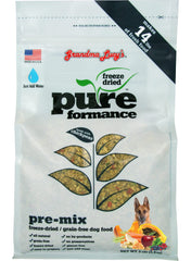 Empaque de Grandma Lucy's PUREformance Premezcla en bolsa de 3 libras para perros