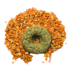 Whisker Nibblers calabaza-petalos-rosa merienda que fomenta el forraje