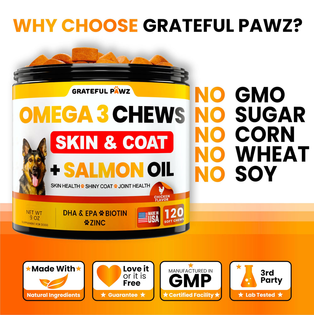 Grateful Pawz apoyo articulaciones para la movilidad de perros.