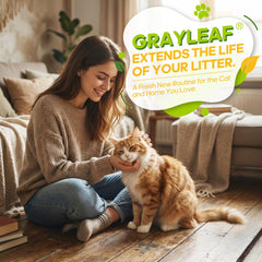 Grayleaf sin polvo: fórmula 99.9% polvo reducido para limpieza más limpia.
