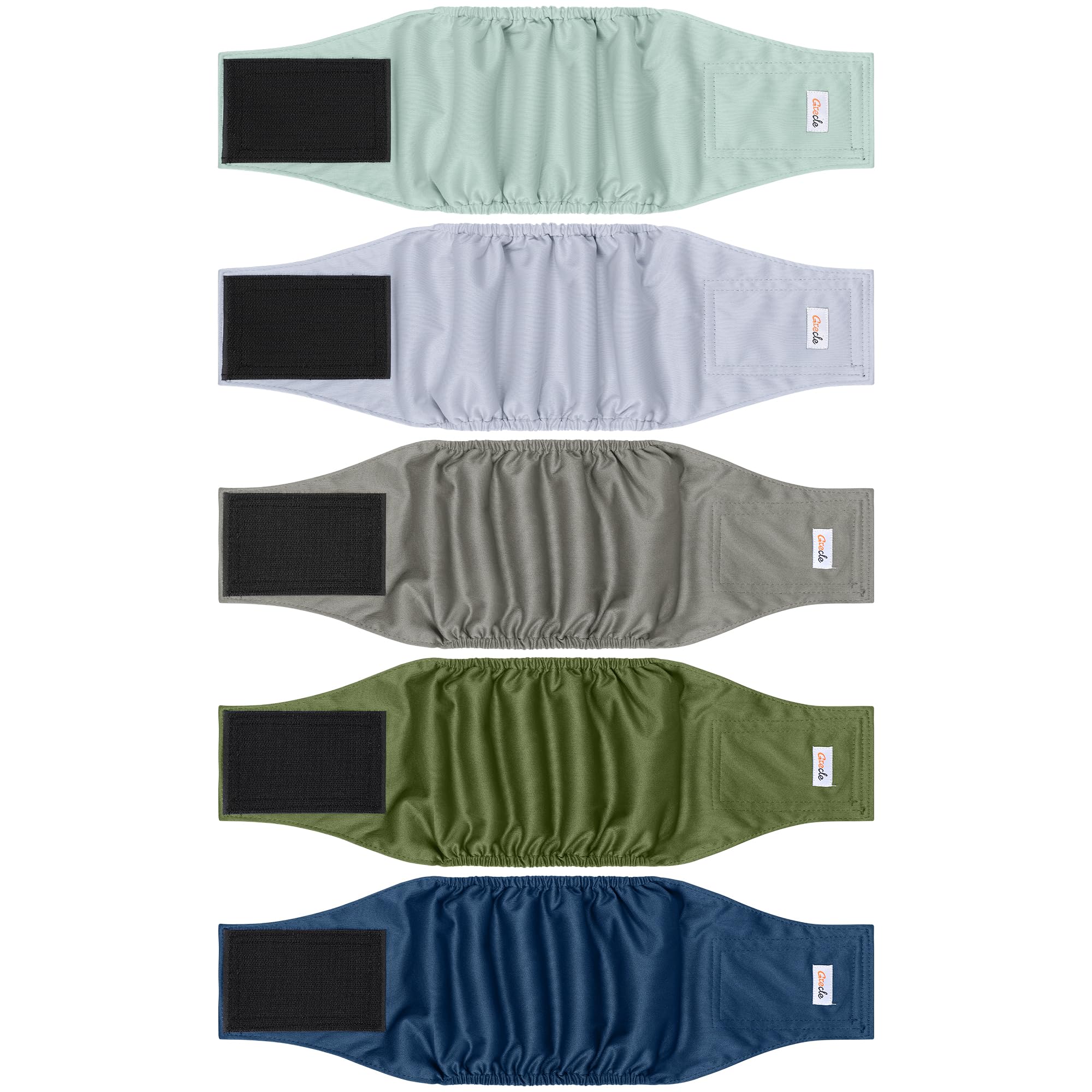 Grecle paquete de 5 pañales macho para entrenamiento y control de fugas.