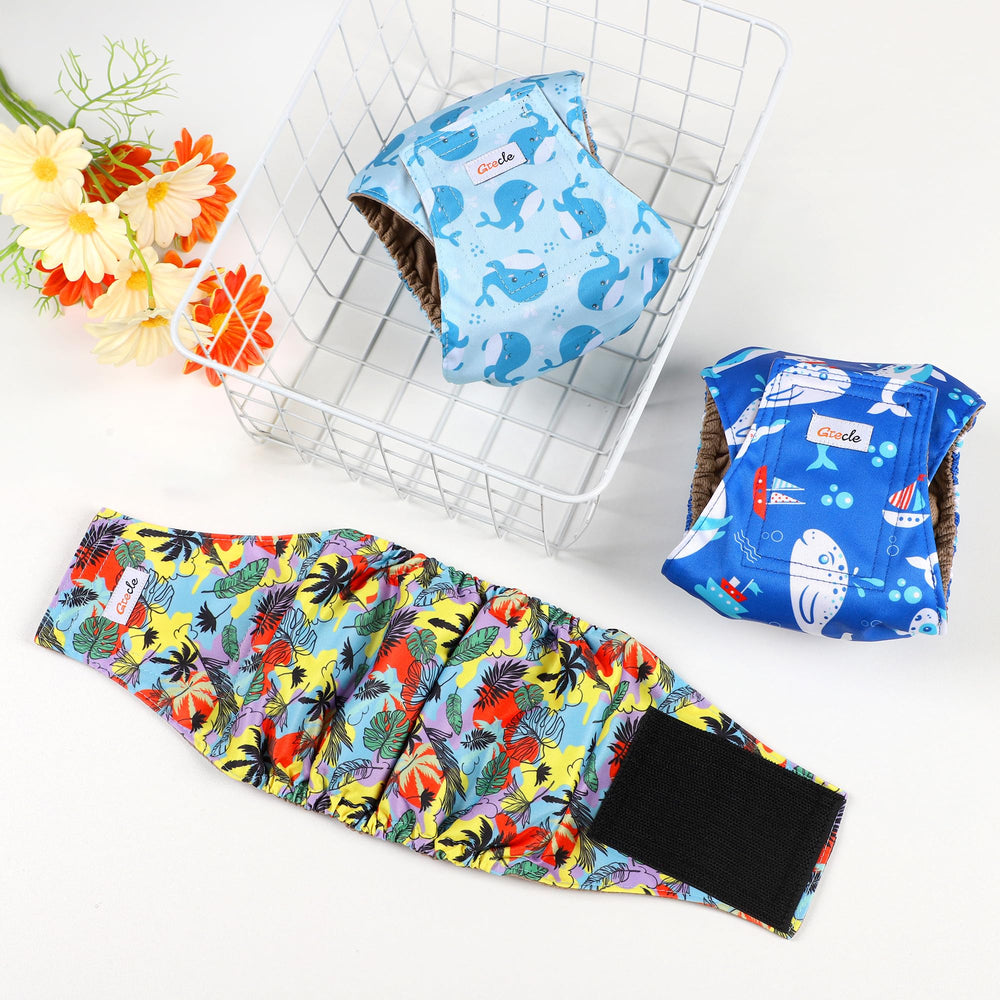 Grecle panales macho perro, capa impermeable interna para evitar filtraciones