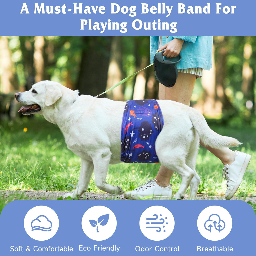 Grecle pañales para perro macho lavables a 30 grados para fácil mantenimiento.