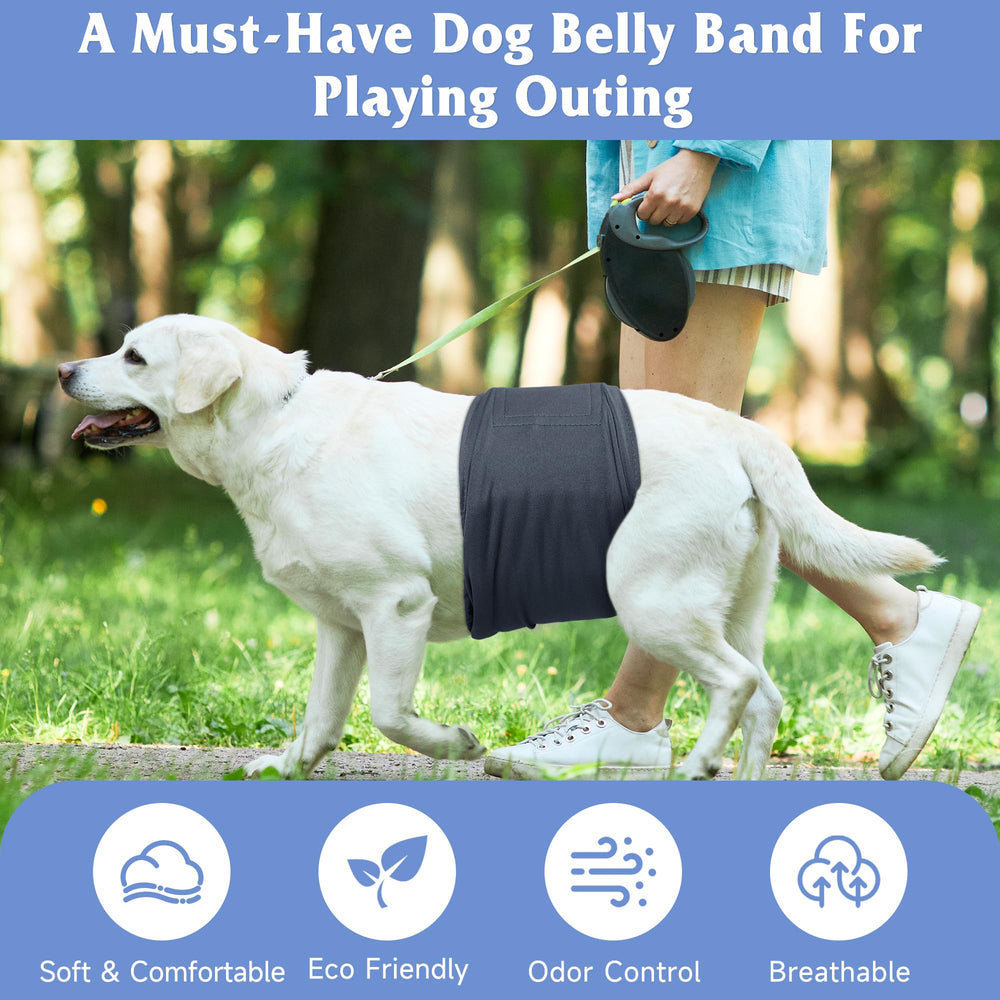 Pañales Grecle para perros macho, duraderos y lavables para uso diario.