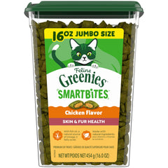 Greenies Bocados Gato: piel y pelaje sanos gracias a omega-3 y linaza.