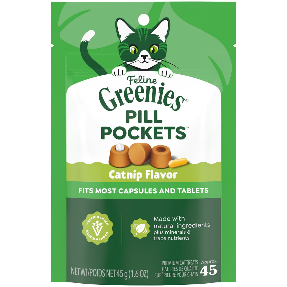 Greenies bolsillos para pastillas gatos, empaque 1,6 oz, medicación fácil