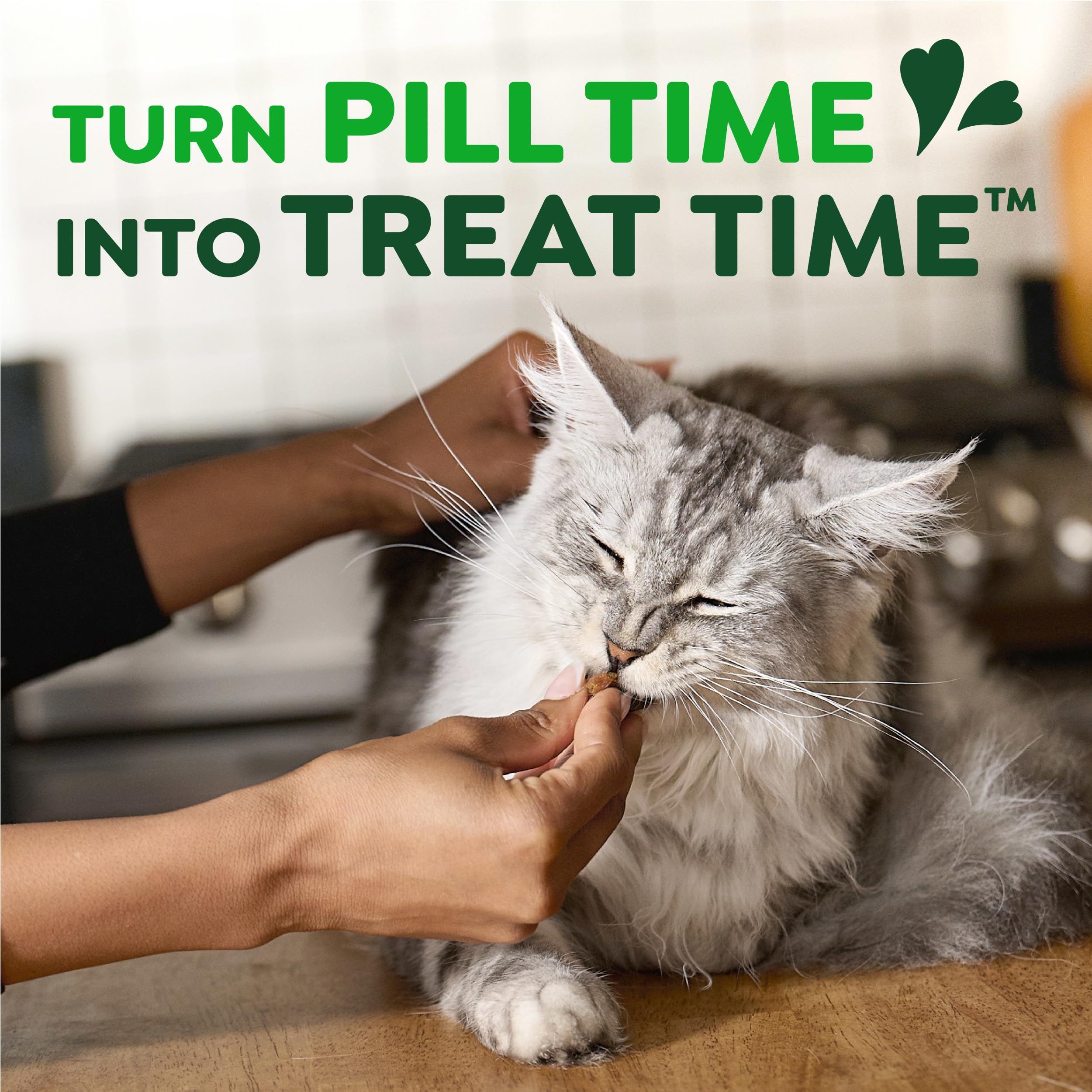 Greenies bolsillos para pastillas gatos, oculta la medicación de forma sabrosa