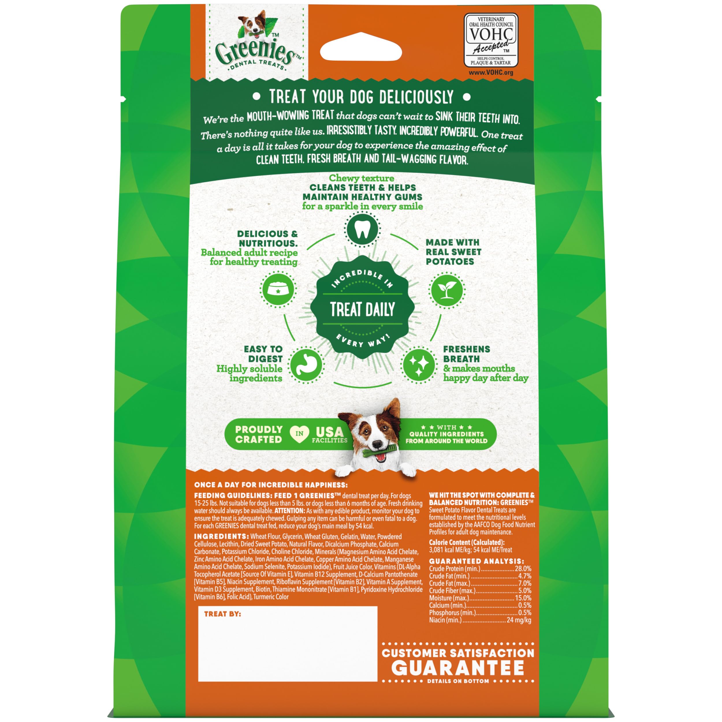 Greenies caja de 12 oz, opción diaria de cuidado dental para perros.