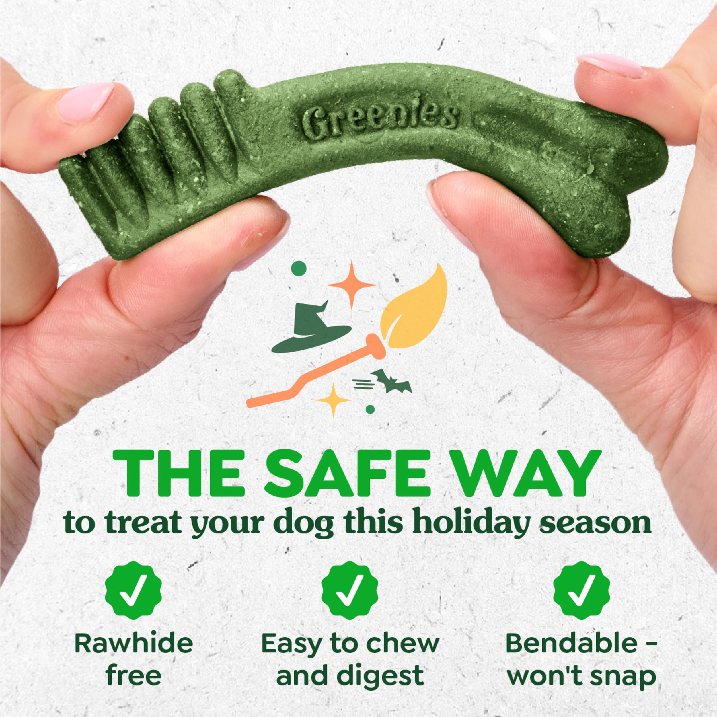 Golosinas Greenies adecuadas para perros de 25 a 50 libras.