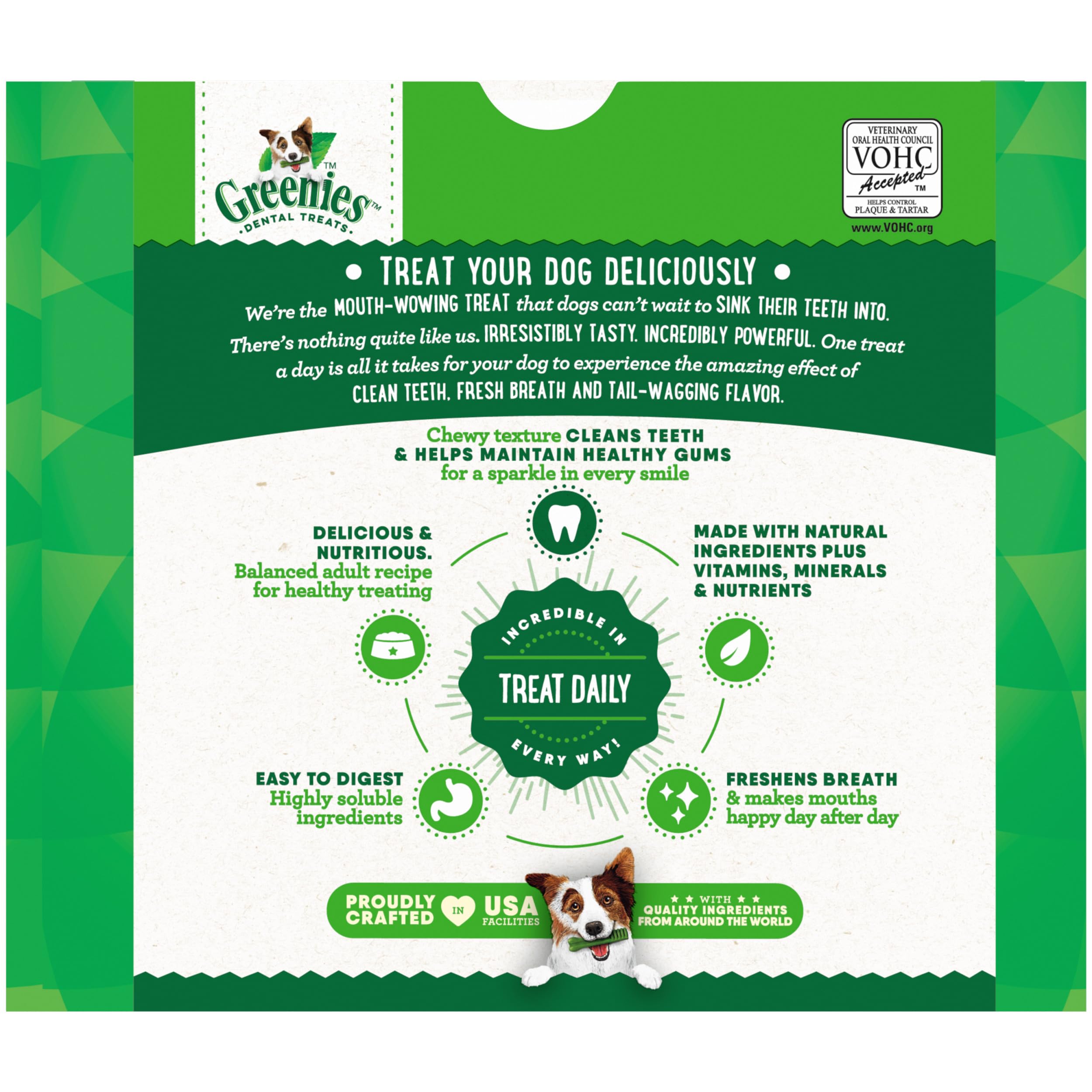 Greenies: masticables flexibles que se doblan sin romperse durante la masticación.