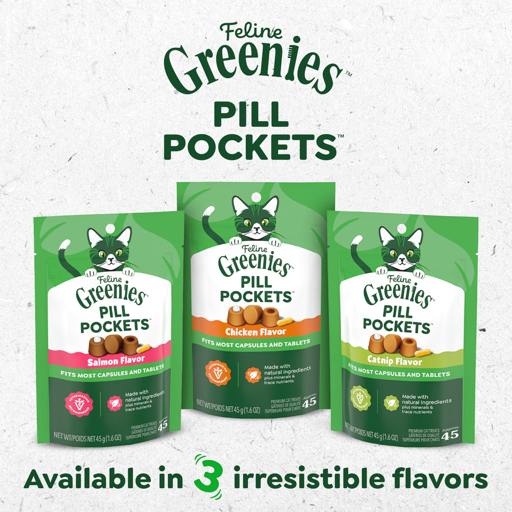 Greenies dosis diaria fácil: bolsita para gatos adultos simplifica el cuidado.