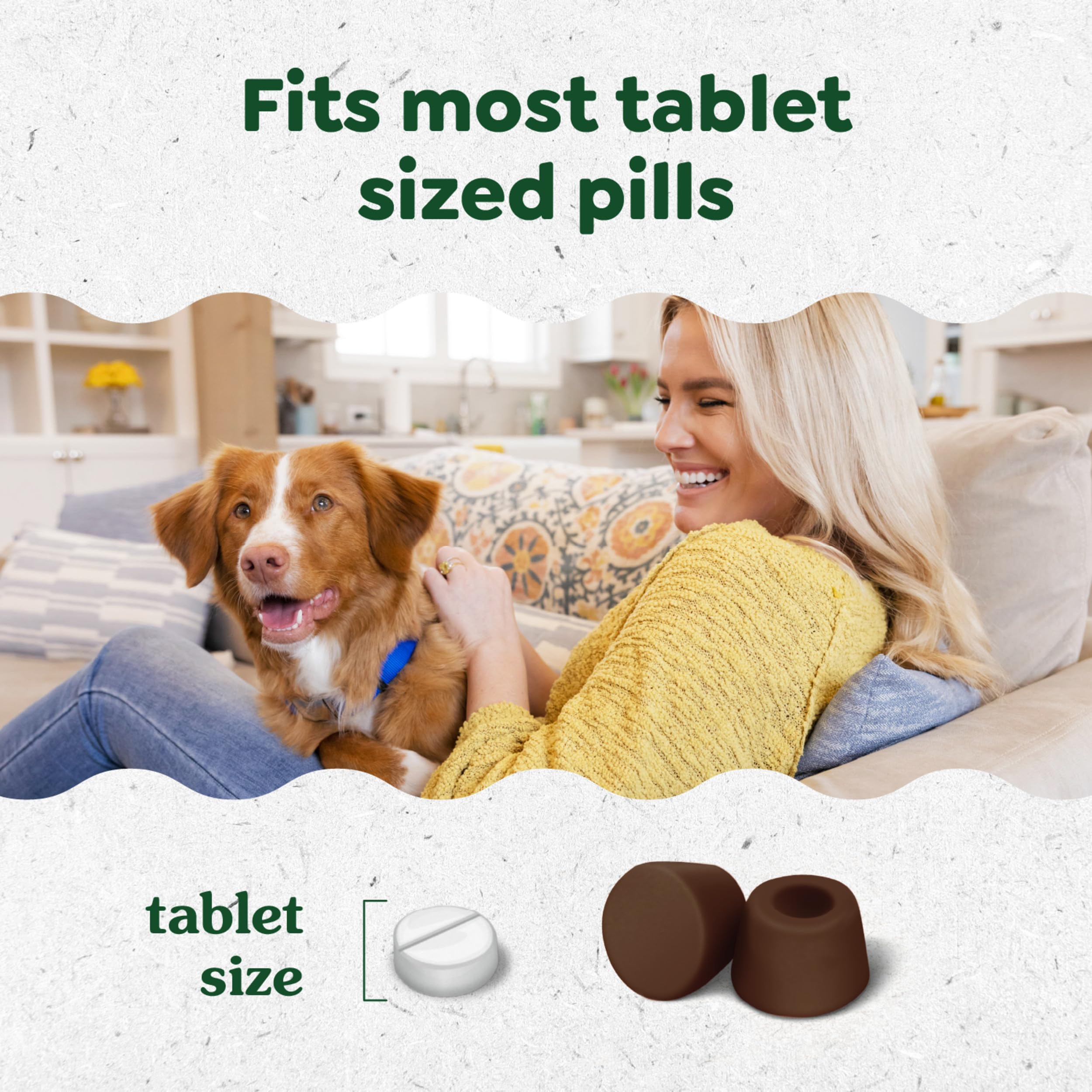 Greenies entregas rápidas de medicación con sabor agradable para perros.