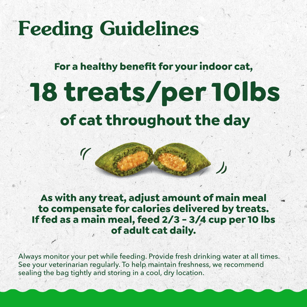 Greenies Feline Smartbites, ingredientes naturales con vitaminas para gatos.