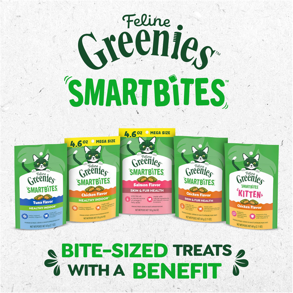 Greenies Feline Smartbites aptos para dispensadores de premios.