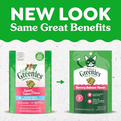 Greenies Gatos ingredientes naturales con vitaminas para la salud dental.