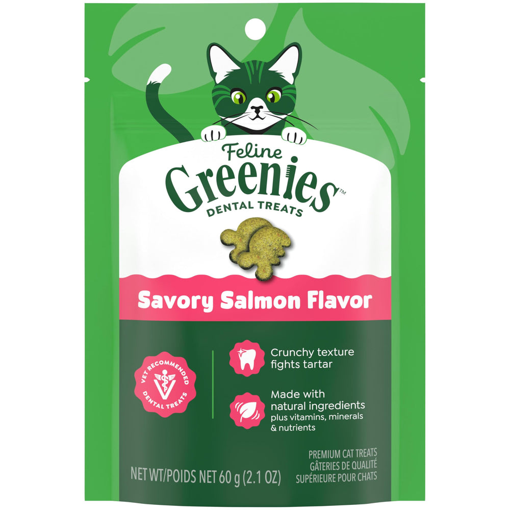 Greenies Gatos en bolsa de 2-1 oz, cuidado dental diario.