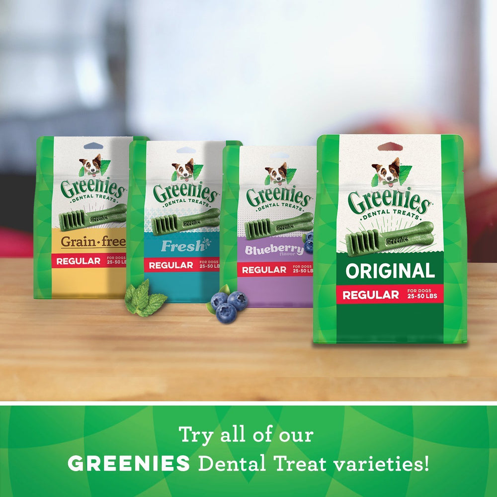 Greenies masticables dentales, fácil de digerir y seguro para perros pequeños.