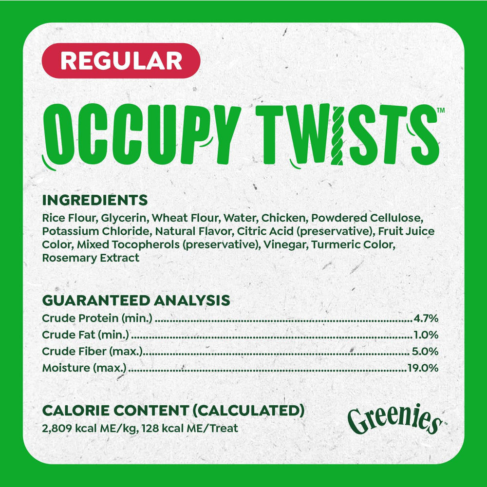 Greenies Occupy Twists, digestión fácil en perros gracias a la fórmula