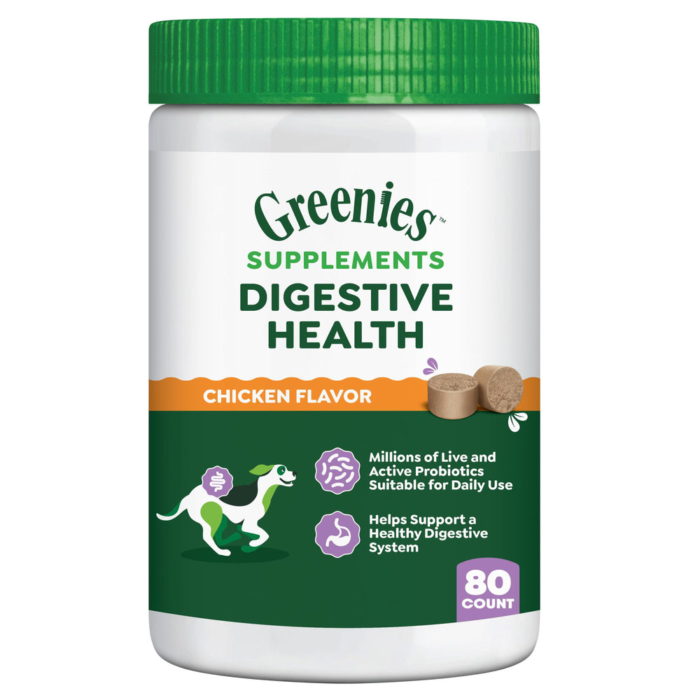 Greenies probióticos digestivo para perros, masticables para uso diario