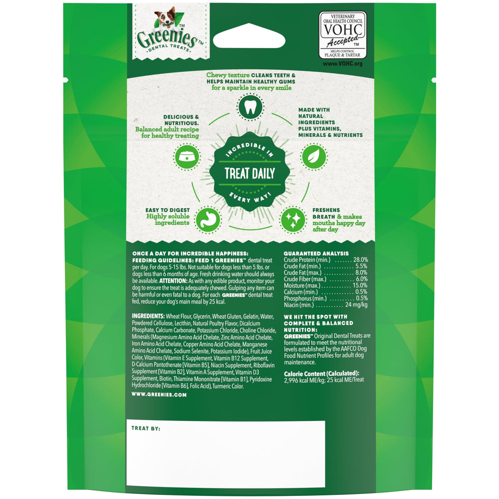 Greenies sabor original que mejora la experiencia de cuidado dental