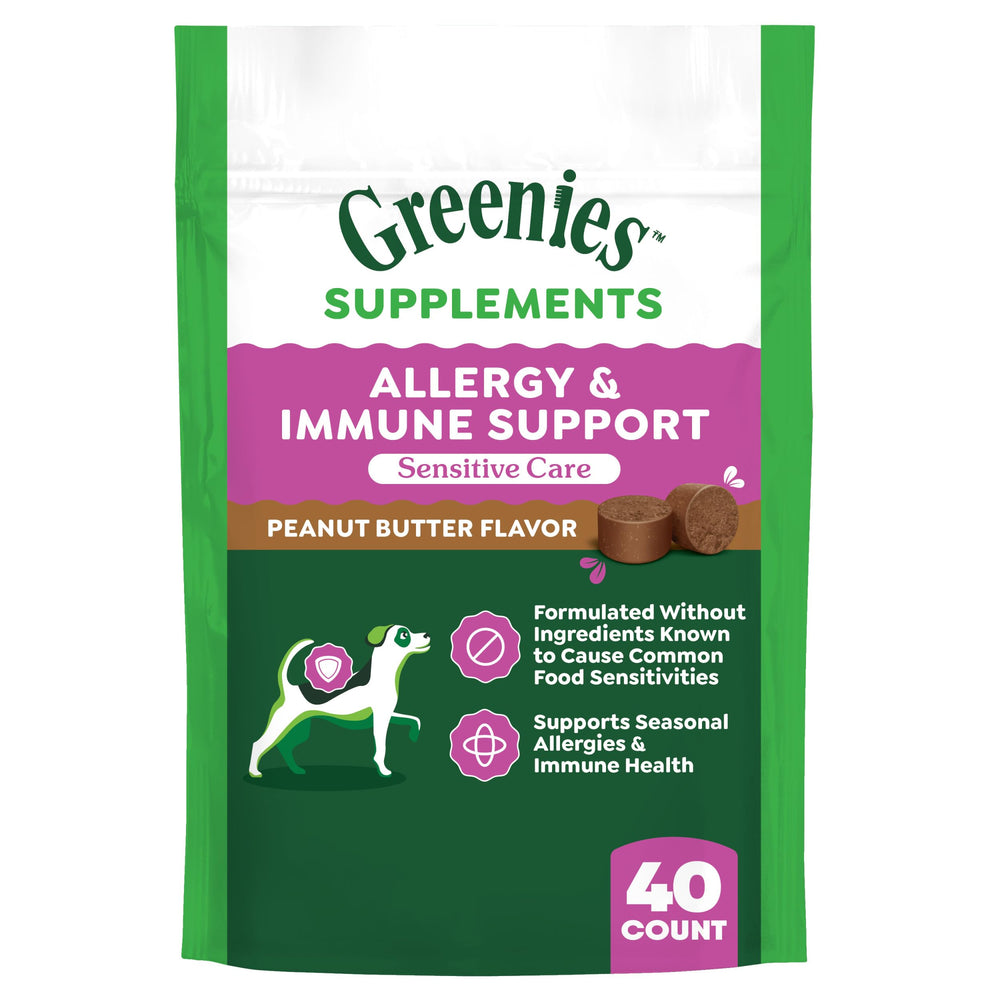 Greenies Sensitive Care: huesos para apoyo a alergias e inmunidad.
