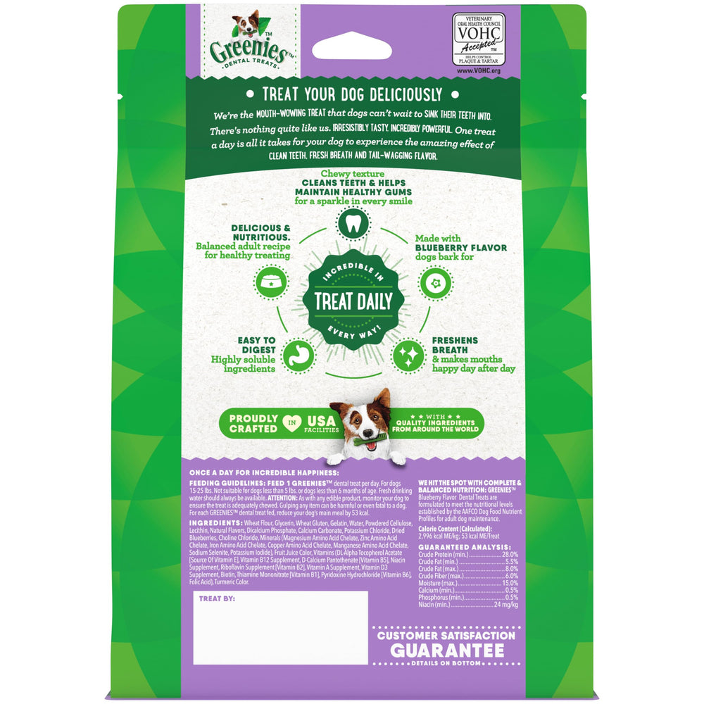 Greenies uso diario de cuidado dental para perros