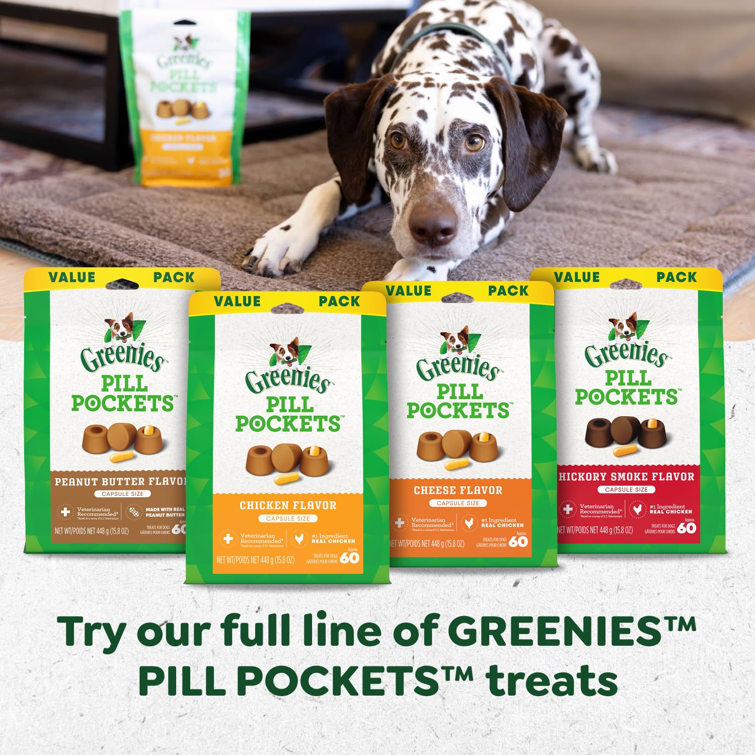 Greenies para uso doméstico, ideal en casa y viajes cortos.