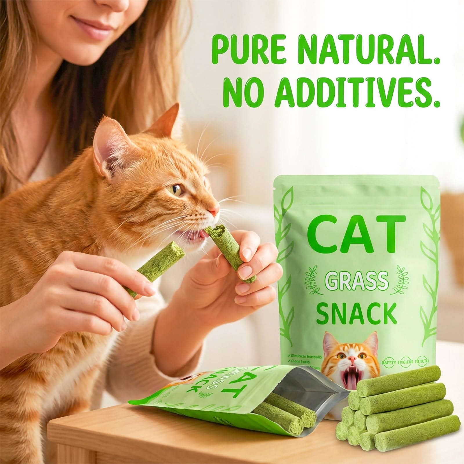 GREMBEB bastones dentales – ayuda limpieza bucal de gatos