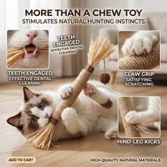 GREMBEB palitos silvervine para gatos, ayudan a la limpieza dental durante el juego.