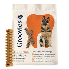 Groovies DentalFit con ranuras para limpieza dental efectiva al morder