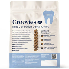Groovies textura flexible facilita masticar con seguridad.